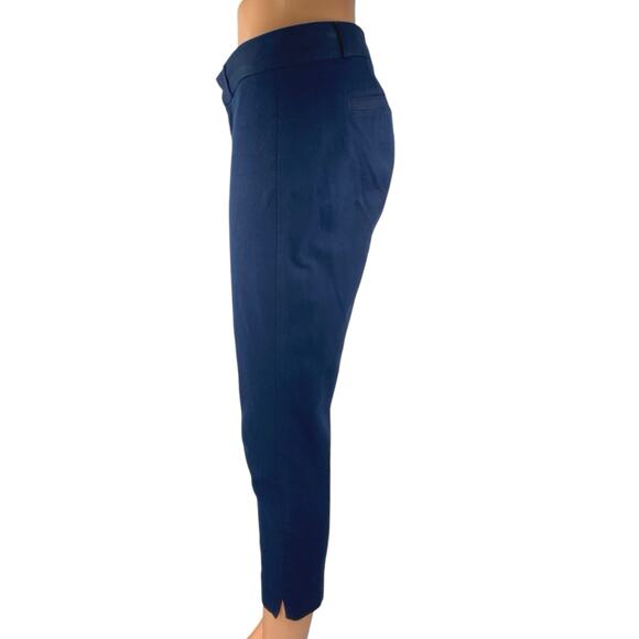 Banana Republic Sloan Women's Blue Skinny Mid Rise Crop Trousers Dress Pants 2P - Picture 2 of 5